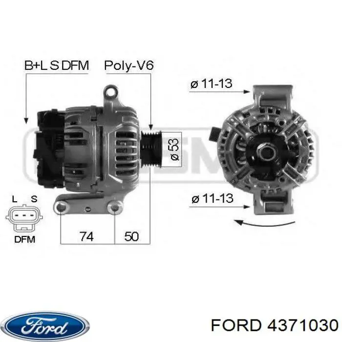 4371030 Ford Alternator