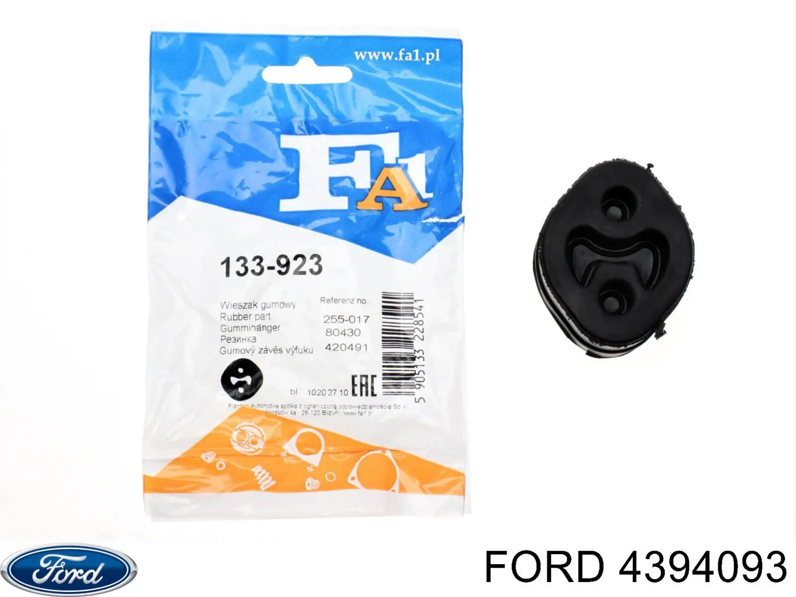 Do koszyka 4394093 Ford Poduszka mocowania tłumika