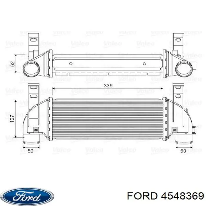 4548369 Ford Chłodnica intercoolera