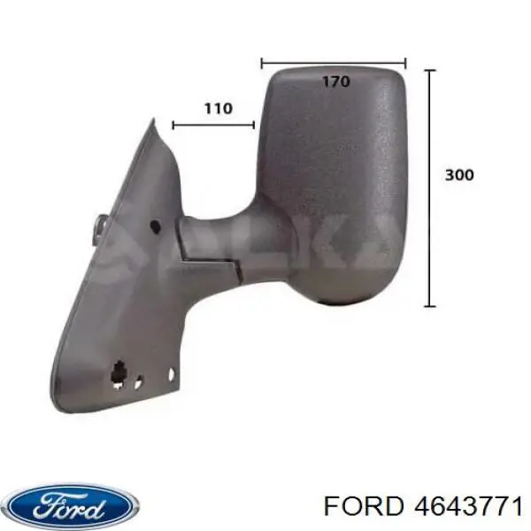 Lusterko wsteczne lewe Ford 4643771 cena, od 88,53 USD