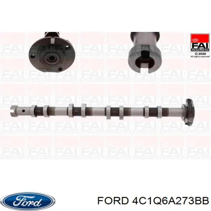 4C1Q6A273BB Ford wał rozrządu silnika wylotowy, wydechowy