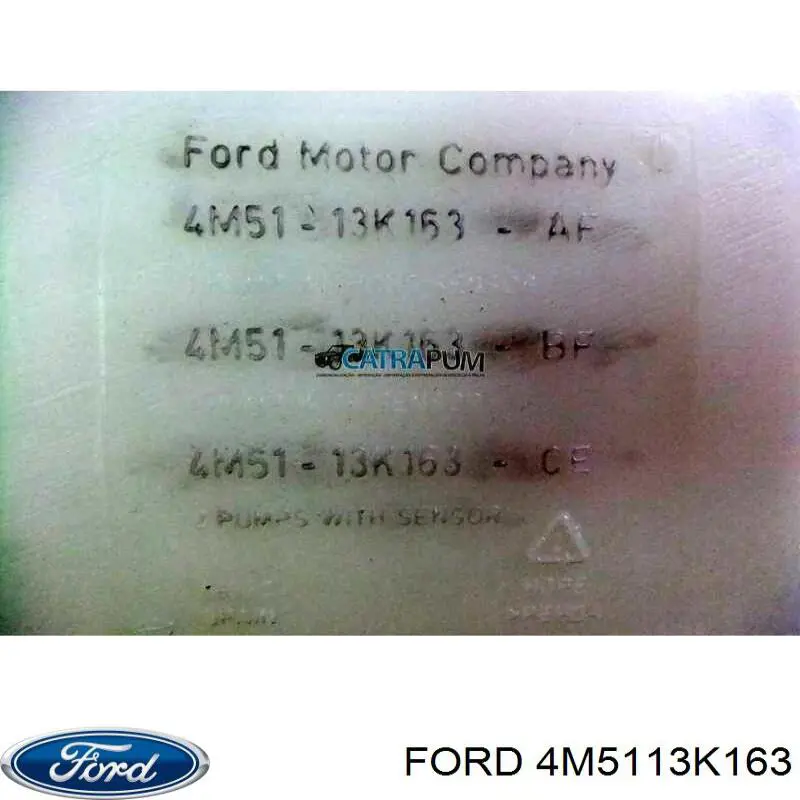 4M5113K163 Ford zbiorniczek spryskiwacza szyb