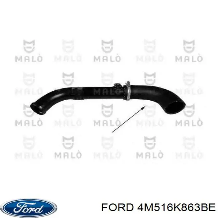 4M516K863BE Ford Króciec powietrza, wylot z turbiny (doładowanie)