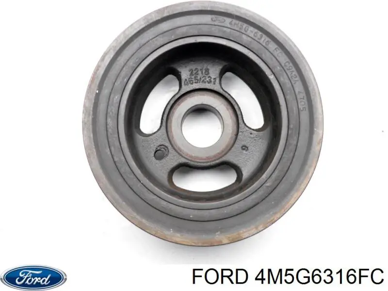 4M5G6316FC Ford Koło pasowe wału korbowego