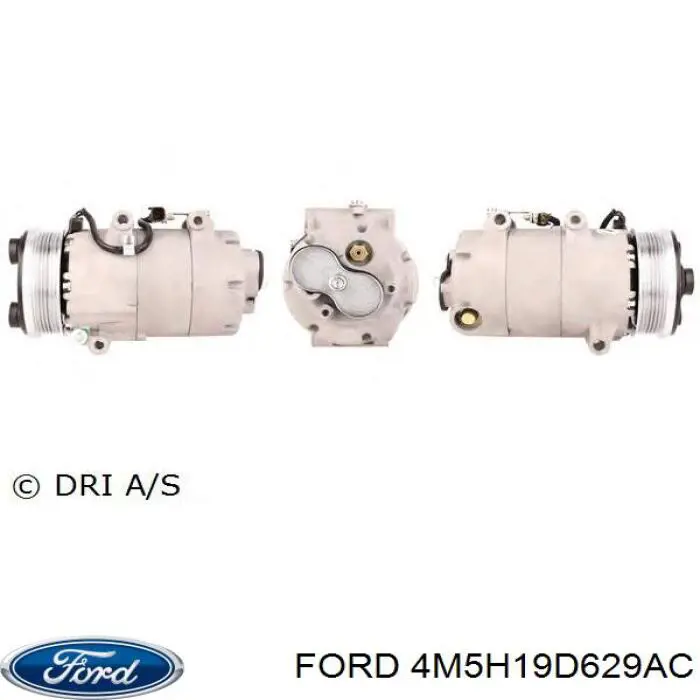 Sprężarka klimatyzacji Ford 4M5H19D629AC cena, od 120,88 USD