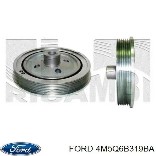 Do koszyka 4M5Q6B319BA Ford Koło pasowe wału korbowego