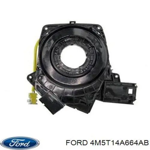 4M5T14A664AB Ford pierścień kontaktowy airbag, taśma kierownicy