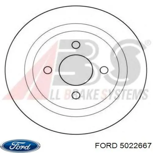 Tarcza hamulcowa tylna Ford 5022667 cena, od 67,74 USD