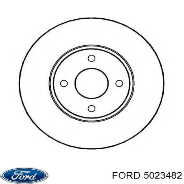Do koszyka 5023482 Ford Tarcza hamulcowa przednia