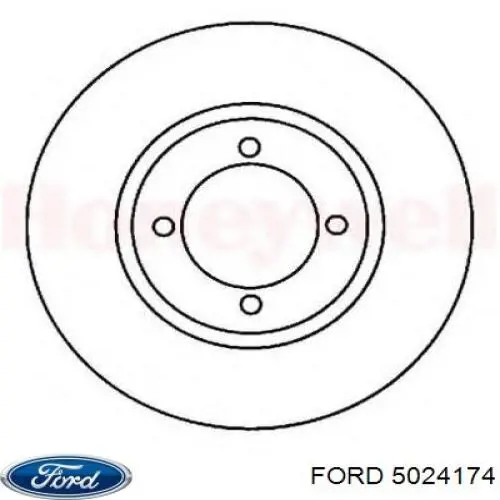Do koszyka 5024174 Ford Tarcza hamulcowa przednia