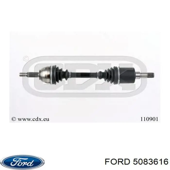 Do koszyka 5083616 Ford Półoś napędowa przednia lewa