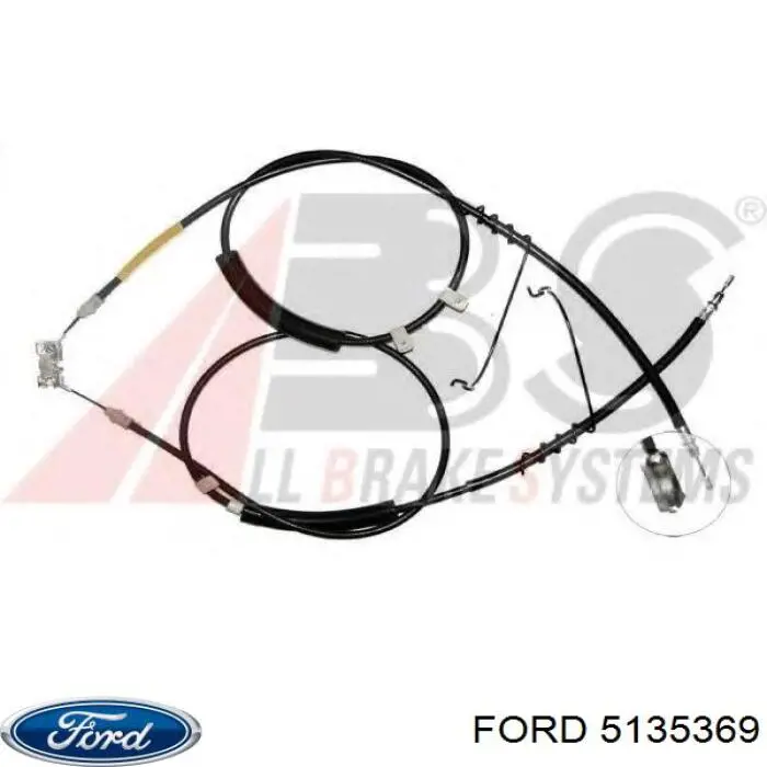 Linka hamulca ręcznego tylna prawa/lewa Ford 5135369 cena, od 38,87 USD