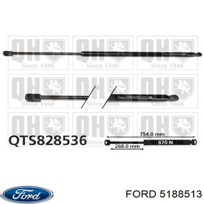 5188513 Ford Amortyzator klapy bagażnika (3/5 drzwi-tylnych)