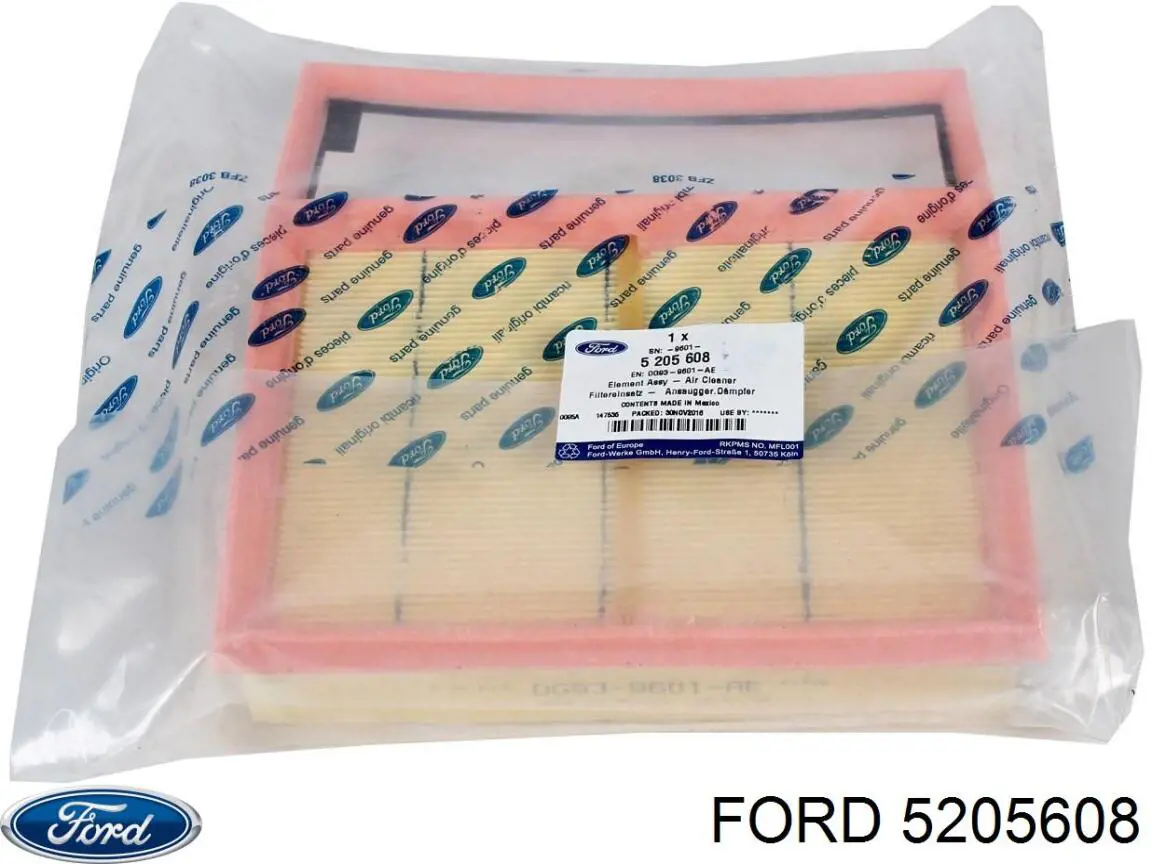 Filtr powietrza Ford 5205608 cena, od 10,36 USD