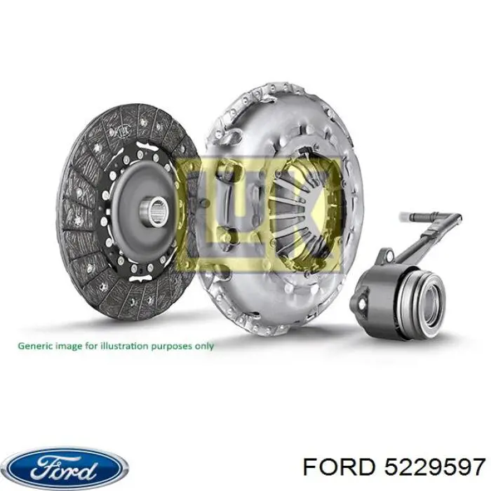 5229597 Ford Zestaw sprzęgła (3 części)