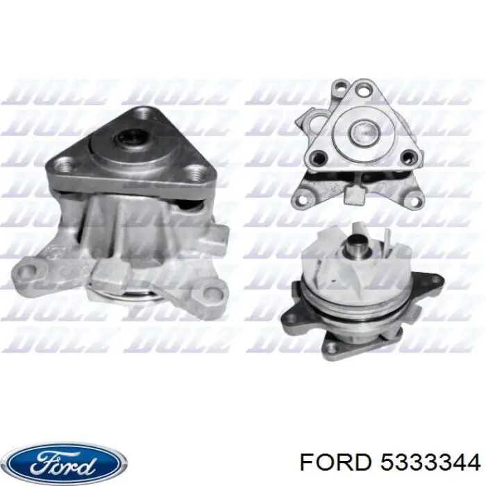 Do koszyka 5333344 Ford Pompa chłodząca wodna