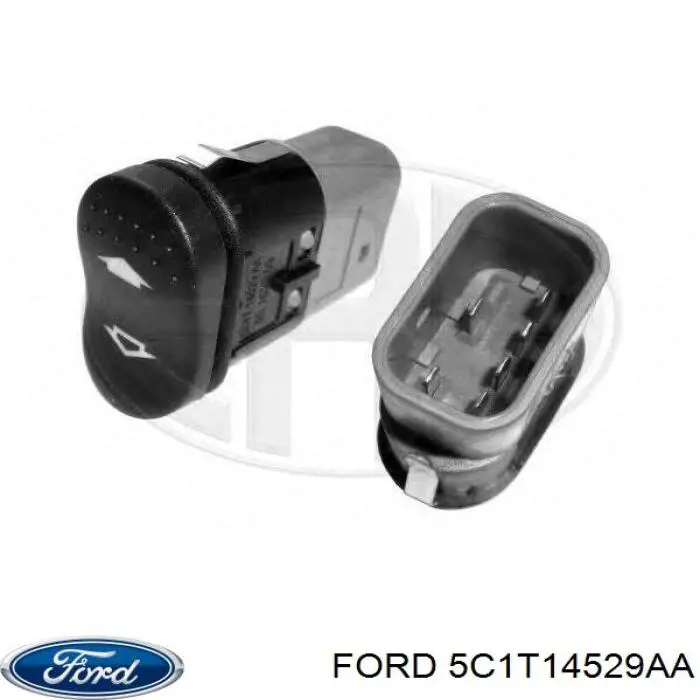 5C1T14529AA Ford Włącznik przyciskowy podnośnika szyby przedni lewy