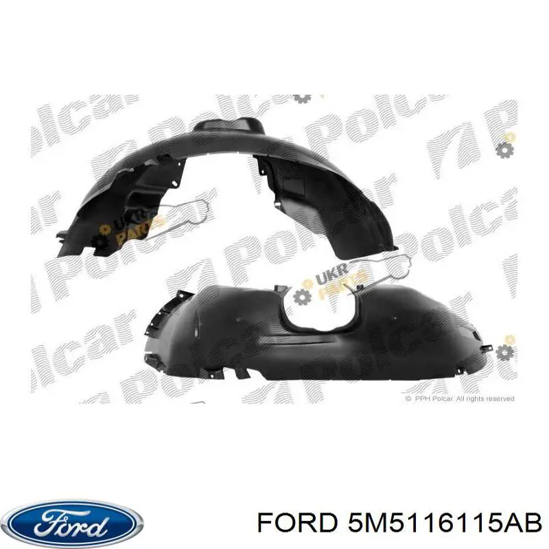 Nadkole błotnika przedniego lewe Ford 5M5116115AB cena, od 25,53 USD