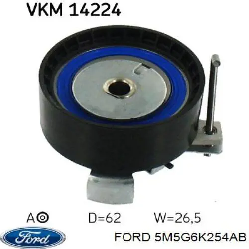 Do koszyka 5M5G6K254AB Ford Rolka napinacza paska rozrządu