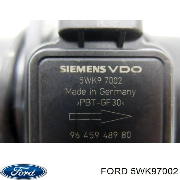Czujnik przepływu powietrza, przepływomierz powietrza M.A.F. 5WK97002 Ford