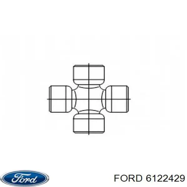Krzyżak wału Cardana tylnego Ford 6122429 cena, od 17,61 USD