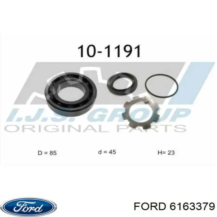 Lożysko piasty tylnej Ford 6163379 cena, od 21,86 USD