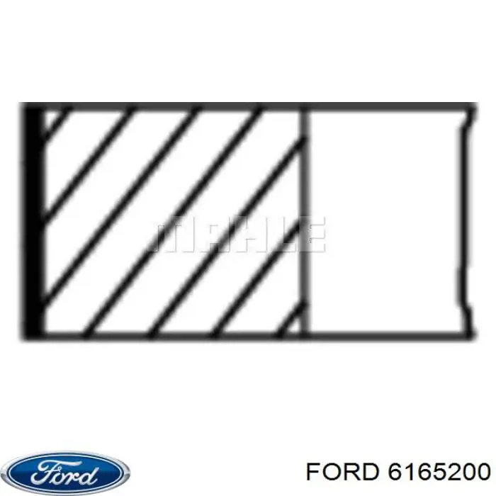 6165200 Ford pierścienie tłokowe na 1 cylinder, std.