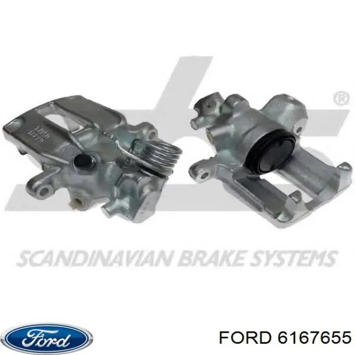 Zacisk hamulcowy tylny lewy Ford 6167655 cena, od 95,34 USD