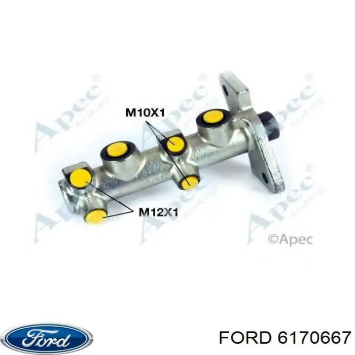Główny cylinder hamulców Ford 6170667 cena, od 56,45 USD
