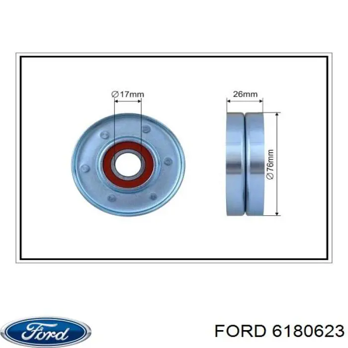 6180623 Ford Napinacz paska napędowego