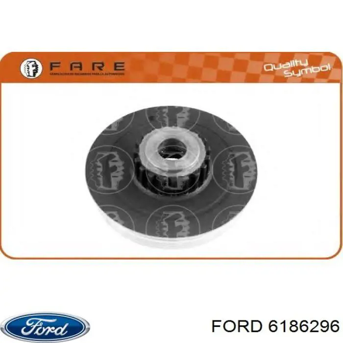 Do koszyka 6186296 Ford Koło pasowe wału korbowego