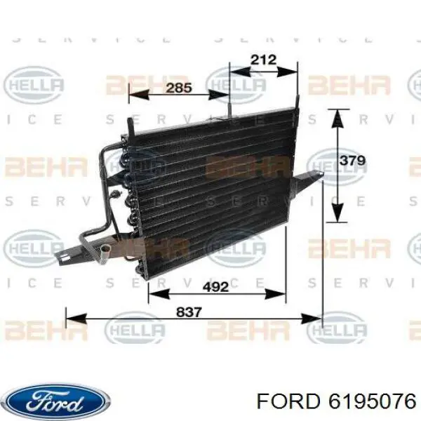 Chłodnica klimatyzacji Ford Sierra II sedana (GBG, GB4) (1987 - 1993) cena, od 92,10 USD