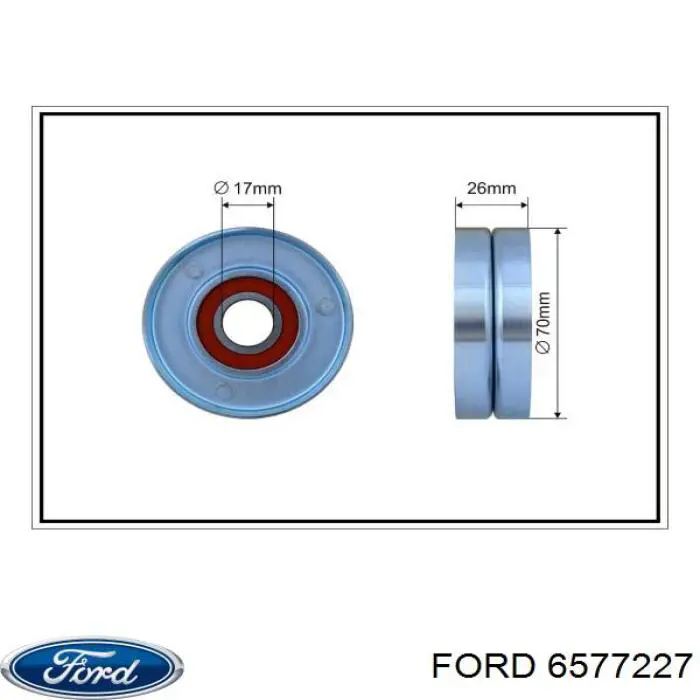 Do koszyka 6577227 Ford Napinacz paska napędowego