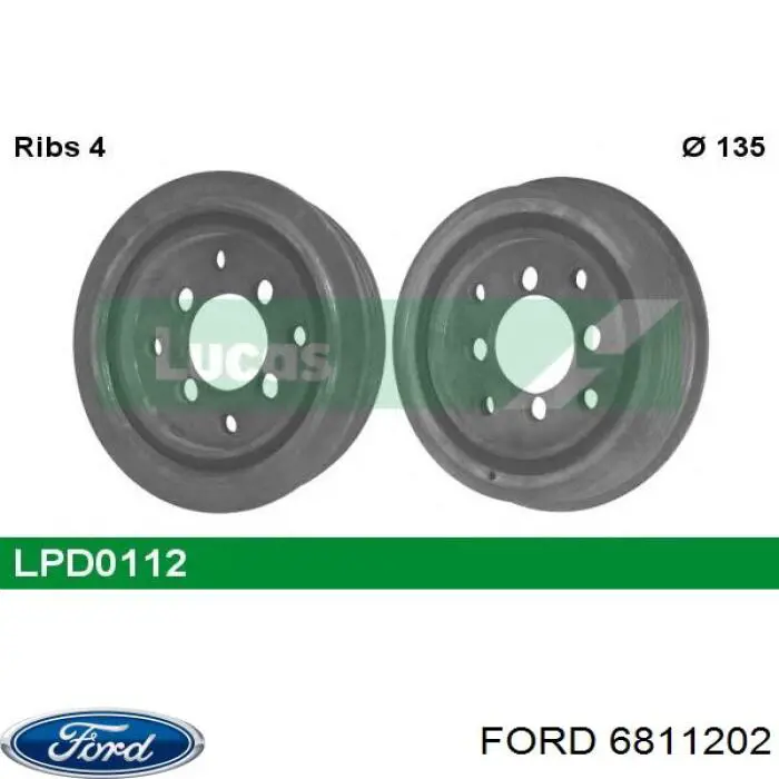 Koło pasowe wału korbowego Ford Escort IV hatchback (GAF, AWF, ABFT) (1985 - 1990) cena, od 79,63 USD