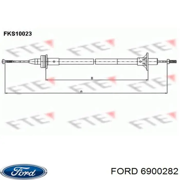 Do koszyka 6900282 Ford Linka sprzęgła