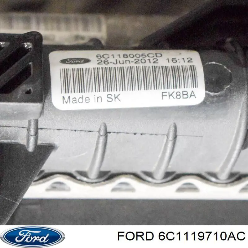 Chłodnica klimatyzacji Ford 6C1119710AC cena, od 93,64 USD