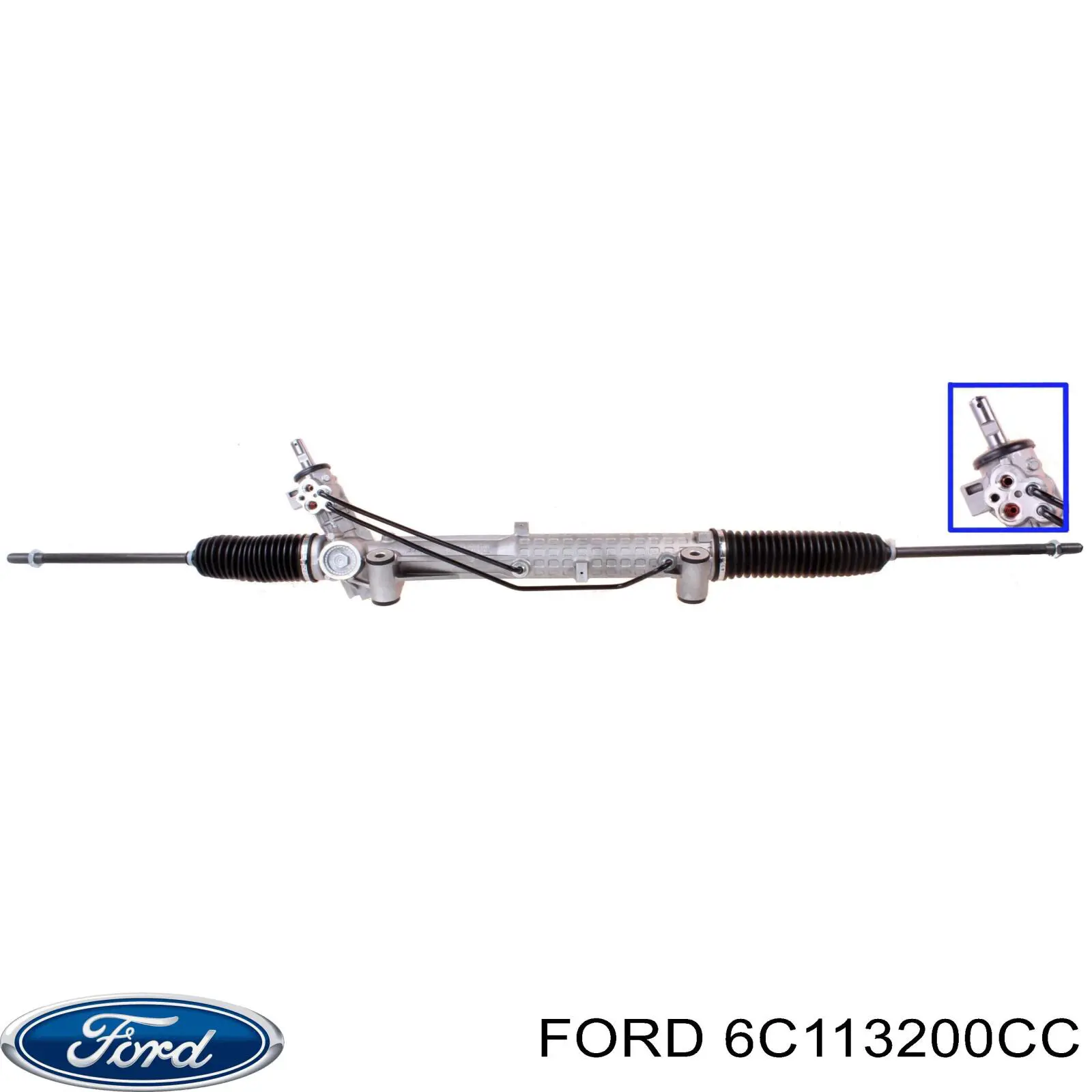 6C113200CC Ford Listwa kierownicza (maglownica)