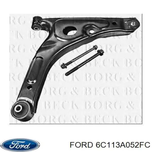 6C113A052FC Ford Wahacz zawieszenia przedniego dolny prawy