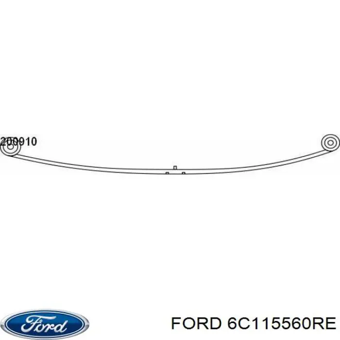 Do koszyka 6C115560RE Ford Resor tylny