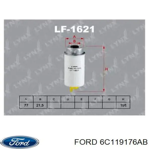 Filtr paliwa Ford 6C119176AB cena, od 52,63 USD