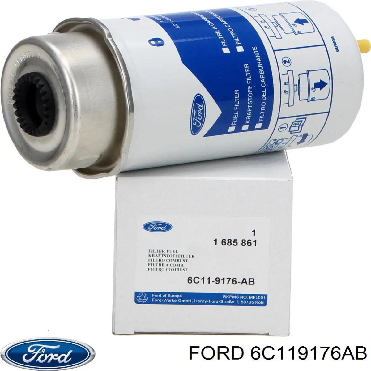 6C119176AB Ford Filtr paliwa