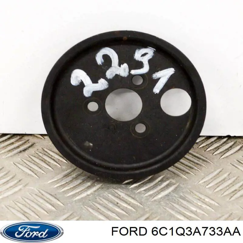 6C1Q3A733AA Ford Koło pasowe pompy wspomagania hydraulicznego