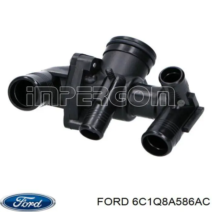 6C1Q8A586AC Ford obudowa termostatu