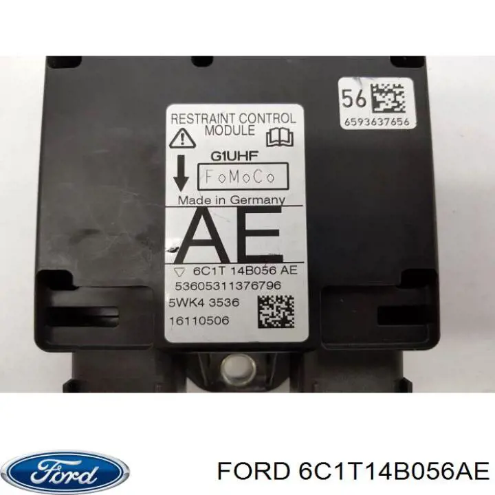 Sterownik poduszki bezpieczeństwa Ford 6C1T14B056AE cena, od 57,89 USD