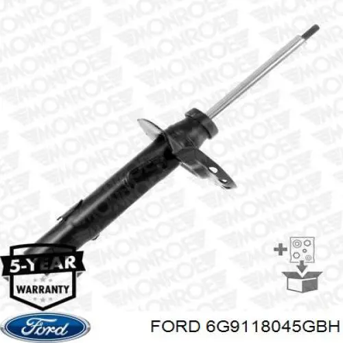 Do koszyka 6G9118045GBH Ford Amortyzator przedni prawy