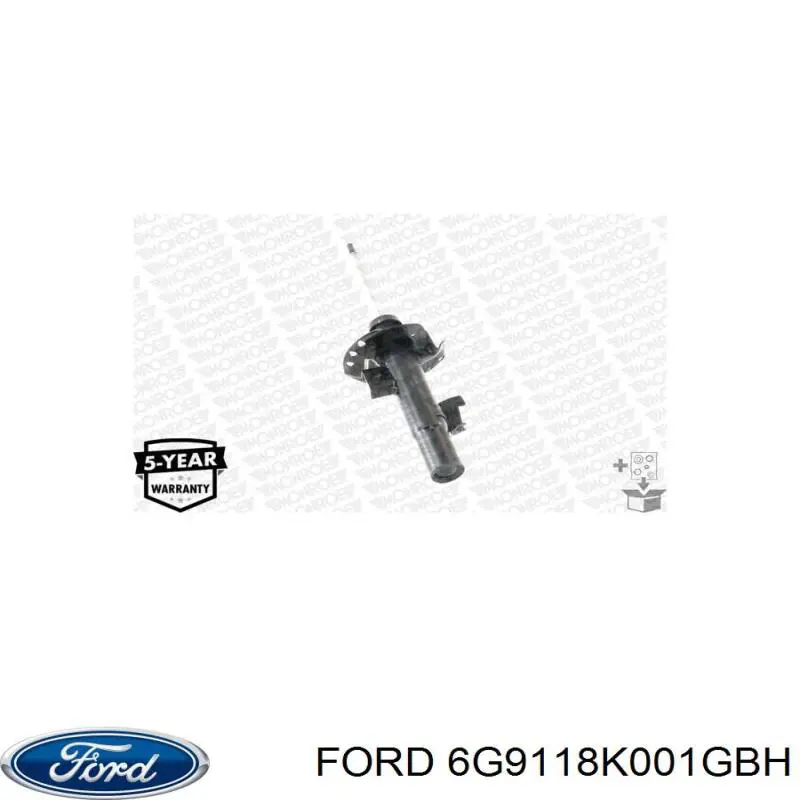 6G9118K001GBH Ford Amortyzator przedni lewy