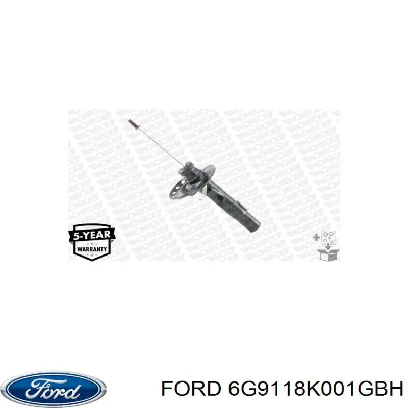 Amortyzator przedni lewy Ford 6G9118K001GBH cena, od 64,70 USD