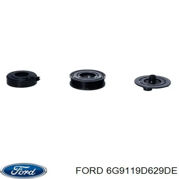Sprężarka klimatyzacji Ford 6G9119D629DE cena, od 189,04 USD