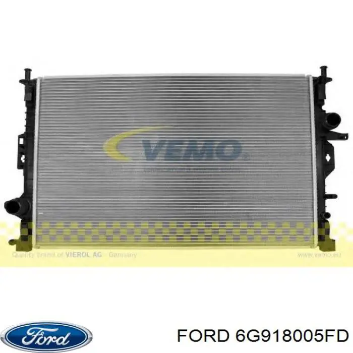 Do koszyka 6G918005FD Ford Chłodnica silnika