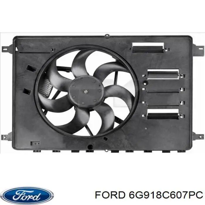Dyfuzor chłodnicy, w komplecie z silnikiem i wirnikiem Ford 6G918C607PC cena, od 127,23 USD